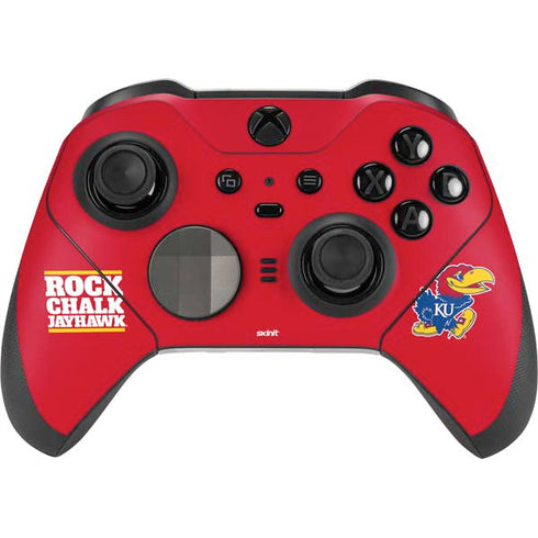University of Kansas Rock Chalk Jayhawk Xbox Elite Wireless Controller Series 2 Skin