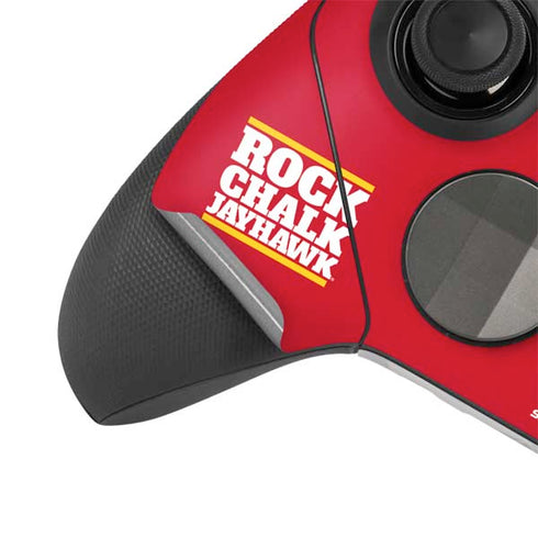 University of Kansas Rock Chalk Jayhawk Xbox Elite Wireless Controller Series 2 Skin