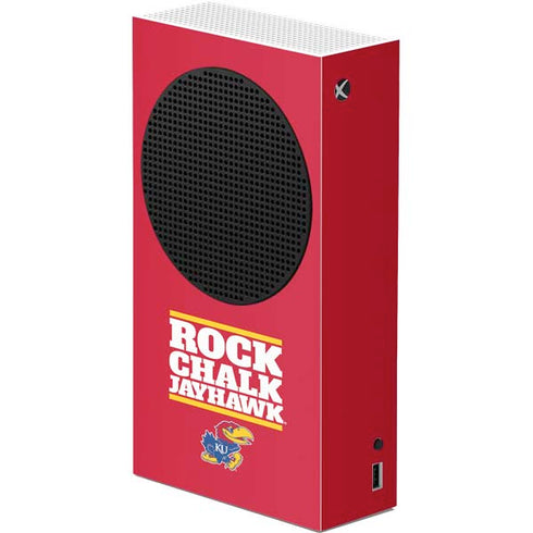 University of Kansas Rock Chalk Jayhawk Xbox Series S Console Skin