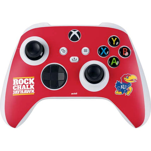 University of Kansas Rock Chalk Jayhawk Xbox Series S Controller Skin