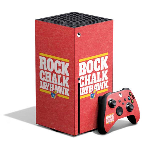 University of Kansas Rock Chalk Jayhawk Xbox Series X Bundle Skin