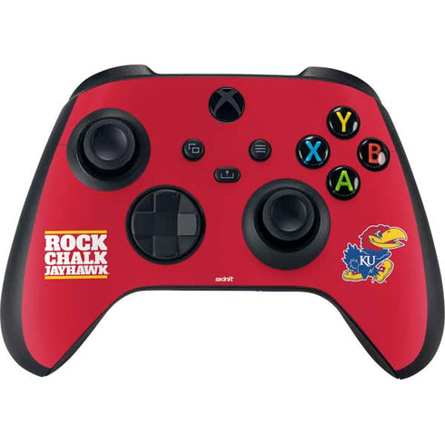 University of Kansas Rock Chalk Jayhawk Xbox Series X Controller Skin