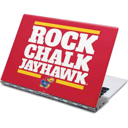 University of Kansas Rock Chalk Jayhawk Yoga 910 2-in-1 14in Touch-Screen Skin