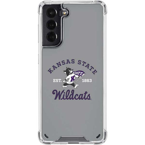 Kansas State University Wildcats Est 1863 Galaxy S21 5G Clear Case