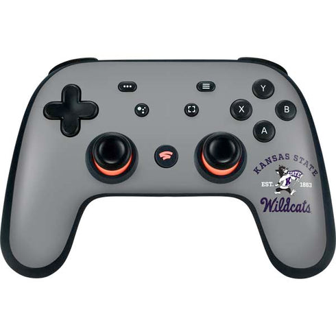 Kansas State University Wildcats Est 1863 Google Stadia Controller Skin