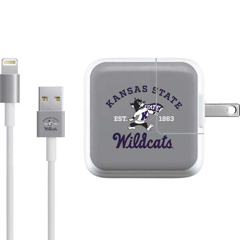 Kansas State University Wildcats Est 1863 iPad Charger (10W USB) Skin