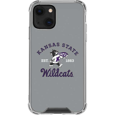 Kansas State University Wildcats Est 1863 iPhone 14 Clear Case