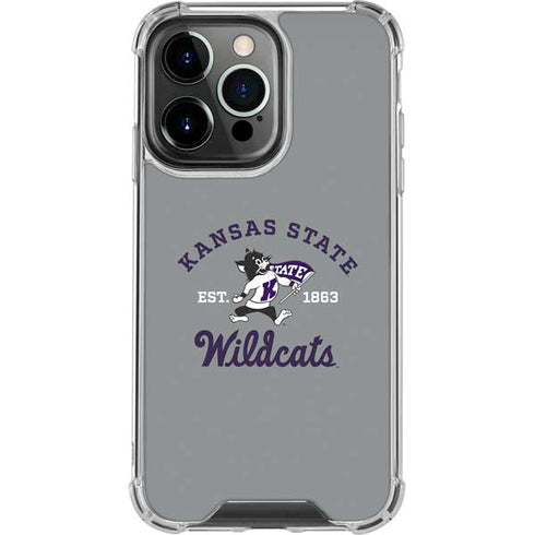 Kansas State University Wildcats Est 1863 iPhone 14 Pro Clear Case