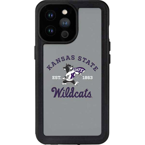 Kansas State University Wildcats Est 1863 iPhone 14 Pro Max Waterproof Case