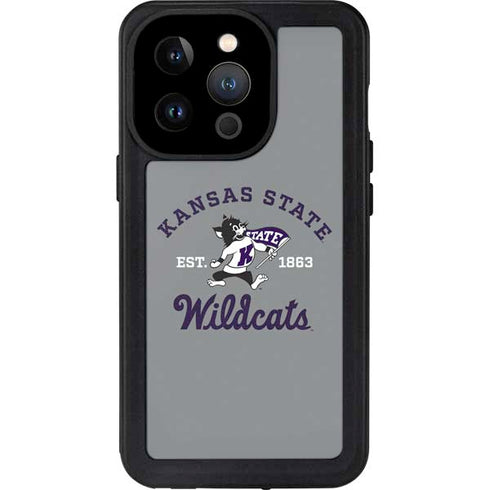 Kansas State University Wildcats Est 1863 iPhone 14 Pro Waterproof Case