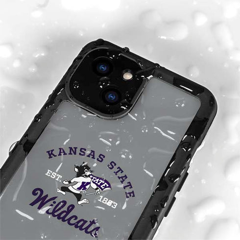 Kansas State University Wildcats Est 1863 iPhone 15 Plus Waterproof Case