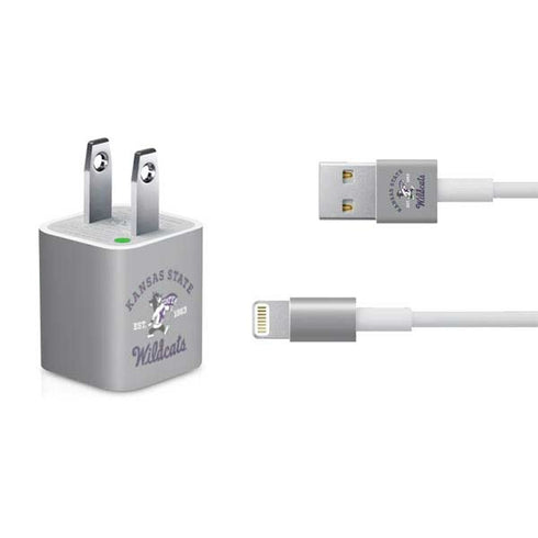Kansas State University Wildcats Est 1863 iPhone Charger (5W USB) Skin