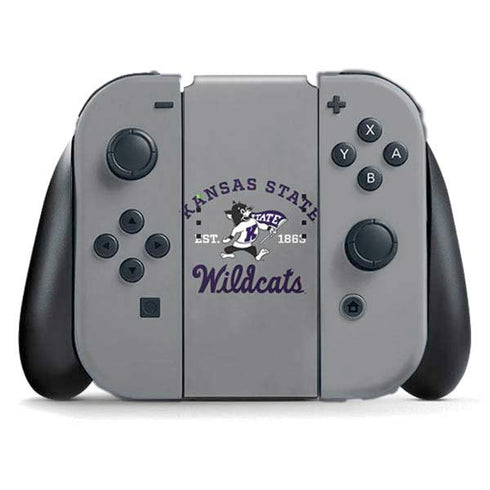 Kansas State University Wildcats Est 1863 Nintendo Switch (2017-2021) Joy-Con Controller Skin