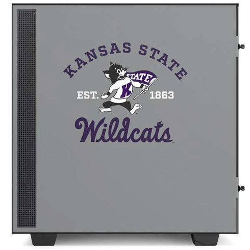 Kansas State University Wildcats Est 1863 NZXT H510 Compact ATX Mid-Tower Case Skin