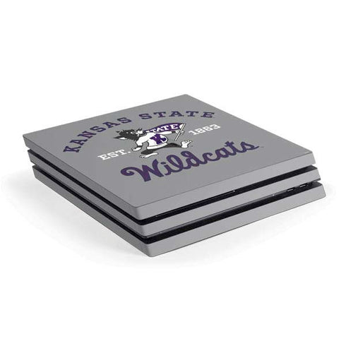 Kansas State University Wildcats Est 1863 PS4 Pro Console Skin