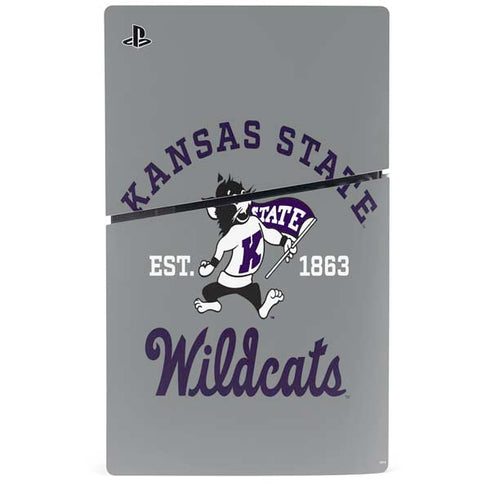 Kansas State University Wildcats Est 1863 PS5 Slim Disk Bundle Skin