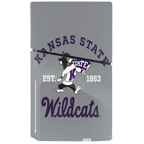 Kansas State University Wildcats Est 1863 PS5 Slim Disk Console Skin