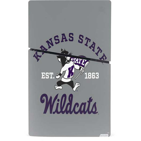 Kansas State University Wildcats Est 1863 PS5 Slim Digital Edition Console Skin