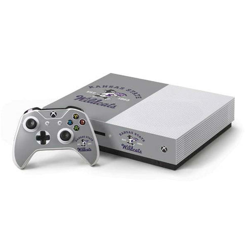 Kansas State University Wildcats Est 1863 Xbox One S Console and Controller Bundle Skin
