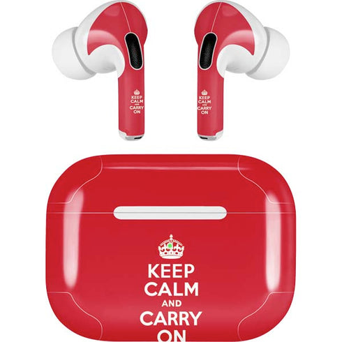 Keep Calm and Carry On AirPods Pro 2nd Gen Skin