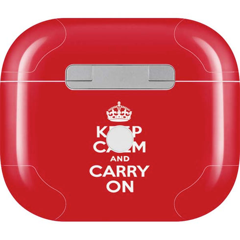 Keep Calm and Carry On Apple AirPods (3rd Gen 2021) Skin