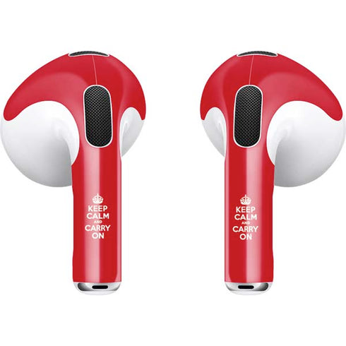 Keep Calm and Carry On Apple AirPods (3rd Gen 2021) Skin