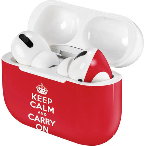 Keep Calm and Carry On Apple AirPods Pro Skin