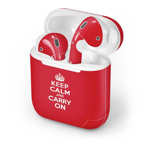 Keep Calm and Carry On Apple AirPods Skin