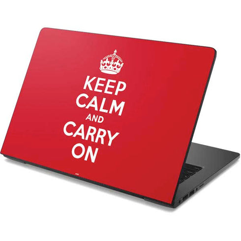 Keep Calm and Carry On Dell Chromebook Skin