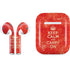 Keep Calm and Carry On Distressed Apple AirPods Skin