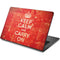 Keep Calm and Carry On Distressed Dell Chromebook Skin