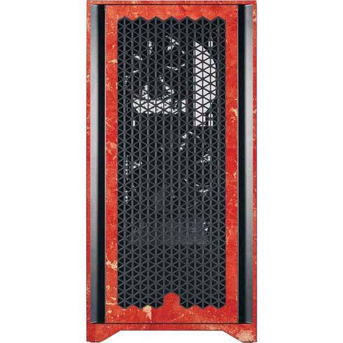 Keep Calm and Carry On Distressed Corsair 4000D Tempered Glass Mid-Tower ATX Case Skin