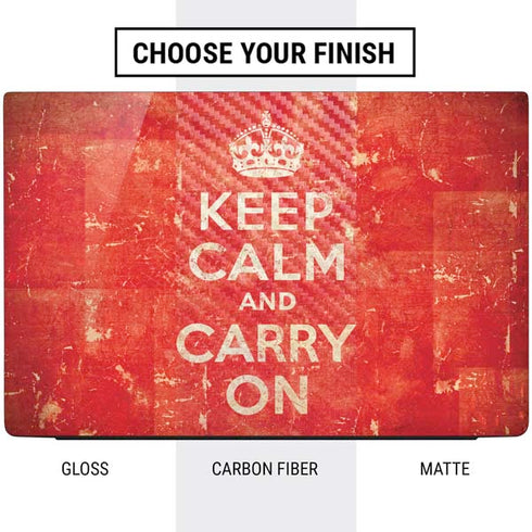 Keep Calm and Carry On Distressed Dell Vostro Skin