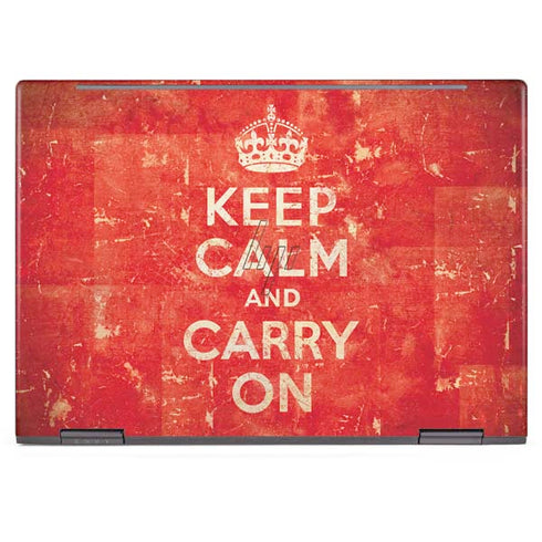Keep Calm and Carry On Distressed HP Envy Skin