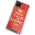 Keep Calm and Carry On Distressed Galaxy A12 Clear Case