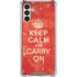 Keep Calm and Carry On Distressed Galaxy A13 5G Clear Case