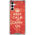 Keep Calm and Carry On Distressed Galaxy A15 5G Clear Case