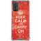 Keep Calm and Carry On Distressed Galaxy A32 5G Clear Case