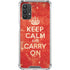 Keep Calm and Carry On Distressed Galaxy A32 5G Clear Case