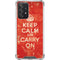 Keep Calm and Carry On Distressed Galaxy A52 5G Clear Case