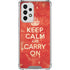 Keep Calm and Carry On Distressed Galaxy A53 5G Clear Case