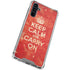 Keep Calm and Carry On Distressed Galaxy A54 5G Clear Case