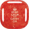 Keep Calm and Carry On Distressed Galaxy Buds Live Skin