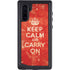 Keep Calm and Carry On Distressed Galaxy Note 10 Waterproof Case