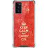 Keep Calm and Carry On Distressed Galaxy Note20 5G Clear Case