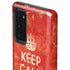 Keep Calm and Carry On Distressed Galaxy Note20 5G Pro Case