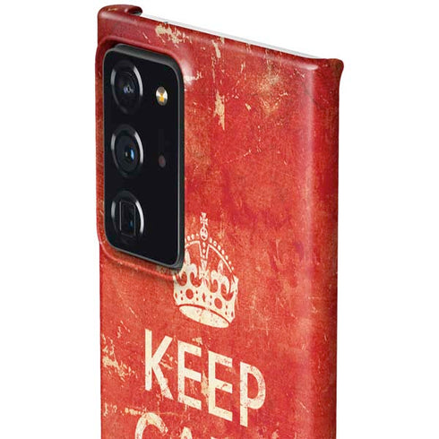 Keep Calm and Carry On Distressed Galaxy Note20 Ultra 5G Lite Case