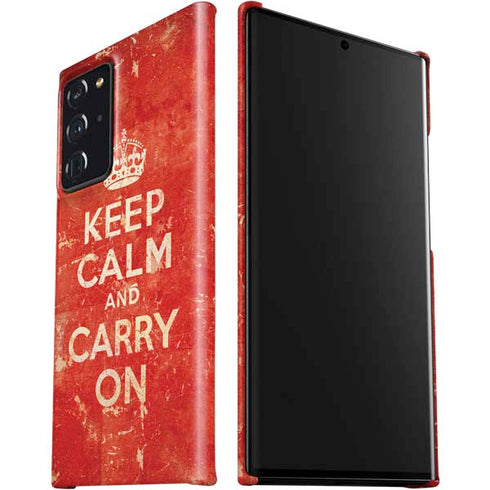 Keep Calm and Carry On Distressed Galaxy Note20 Ultra 5G Lite Case