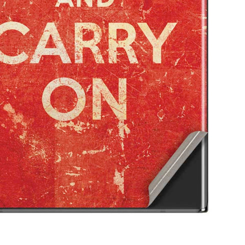 Keep Calm and Carry On Distressed Galaxy Note20 Ultra 5G Skin