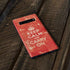 Keep Calm and Carry On Distressed Galaxy S10 Plus Skin